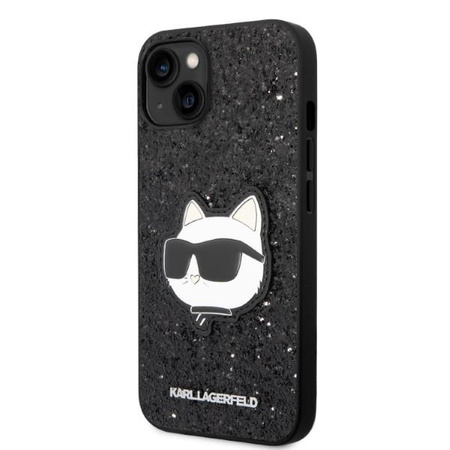 Karl Lagerfeld KLHCP14MG2CPK iPhone 14 Plus 6,7" czarny/black hardcase Glitter Choupette Patch