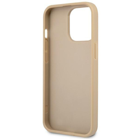 Guess GUHCP14XPSATLE iPhone 14 Pro Max 6,7" beżowy/beige hardcase SaffianoTriangle Logo