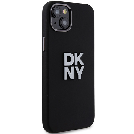 DKNY CASE HARDCASE LIQUID SILICONE DO IPHONE 15 14 13 Z METALOWYM LOGO