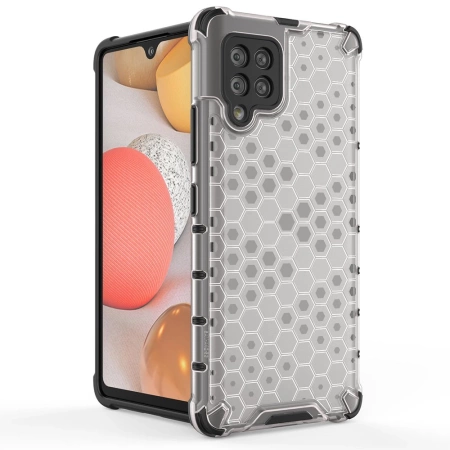 HURTEL HONEYCOMB POKROWIEC PANCERNY DO SAMSUNG GALAXY A42 5G Z ŻELOWĄ RAMKĄ