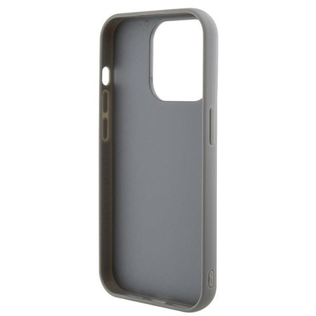 Etui Guess Sequin Script Metal na iPhone 15 Pro Max - srebrne