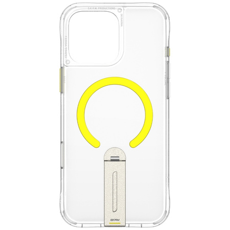 Etui Skinarma Helix do iPhone 16 Pro     Magnetic Charging 360 Rotating Stand przezroczysty