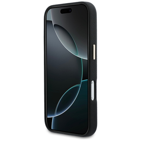 Etui Guess FW Resin Logo do iPhone 17 Pro czarny
