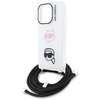 Etui Karl Lagerfeld IML Crossbody Karl&Choupette Head do iPhone 16 Pro Max biały