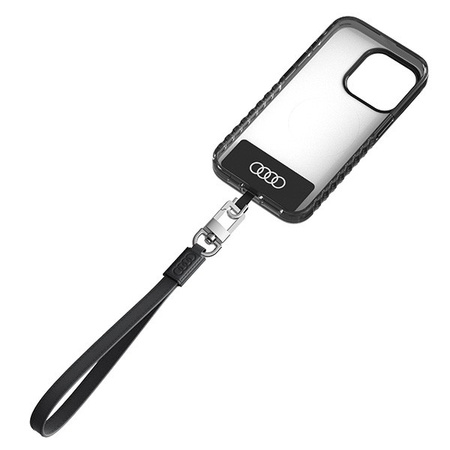 AUDI SMYCZ DO TELEFONU 28CM 10MM LEATHER DO TELEFONÓW SAMSUNG XIAOMI HUAWEI