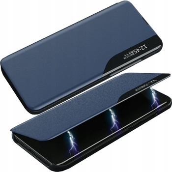 Eco Leather View Case elegancki futerał etui z klapką i funkcją podstawki Xiaomi Redmi Note 11 Pro+ 5G (China) / 11 Pro 5G (China) / Mi11i HyperCharge / Poco X4 NFC 5G niebieski