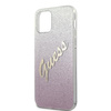 Guess GUHCP12LPCUGLSPI iPhone 12 Pro Max 6,7" różowy/pink hardcase Glitter Gradient Script