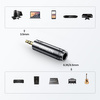 Ugreen adapter przejściówka audio z 3.5mm (męski) na 6,35mm mini jack (żeński) szary (AV168)