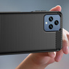 Carbon Case etui do T-Mobile Revvl 6 5G elastyczny silikonowy karbonowy pokrowiec czarne