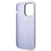 Etui Guess Silicone Vintage Gold Logo na iPhone 14 Pro - fioletowe