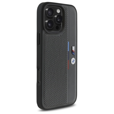 BMW CASE DO IPHONE 16 PRO 6.3 HARDCASE Z TRICOLORE DETAIL LINE PERFOROWANE