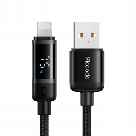 MCDODO ŁADOWARKA KABEL USB LIGHTNING SZYBKIEGO ŁADOWANIA DO IPHONE 1M LED