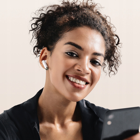 Mcdodo phone headphones, wireless, in-ear, with case, Bluetooth 5, white