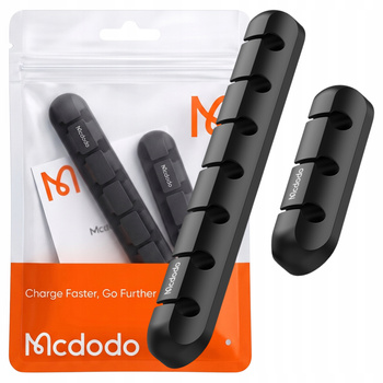 MCDODO ORGANIZER NA KABLE 2X SAMOPRZYLEPNY UCHWYT NA BIURKO DO SAMOCHODU