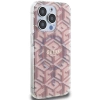 Etui Guess IML GCube MagSafe na iPhone 15 Pro - różowe
