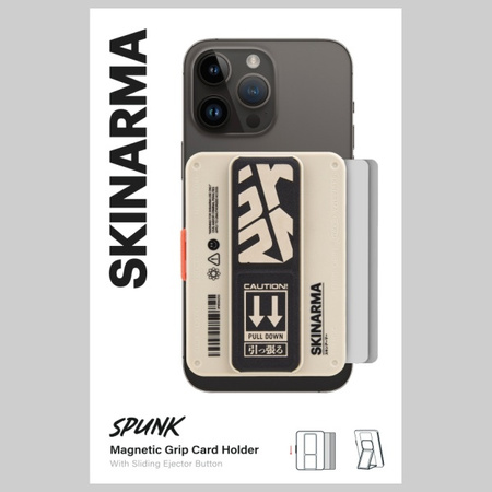 Portfel Skinarma Mirage Spunk Wallet     Magnetic Grip Stand ivory