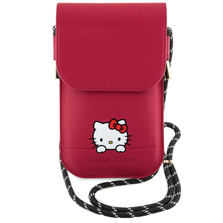 HELLO KITTY TOREBKA DO TELEFONU IPHONE 11 12 13 14 15 NA RAMIĘ Z WIESZAKIEM