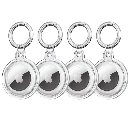 TECH-PROTECT ETUI DO AIRTAG 4-PACK DO APPLE AIRTAG OCHRONNE I PRZEŹROCZYSTE