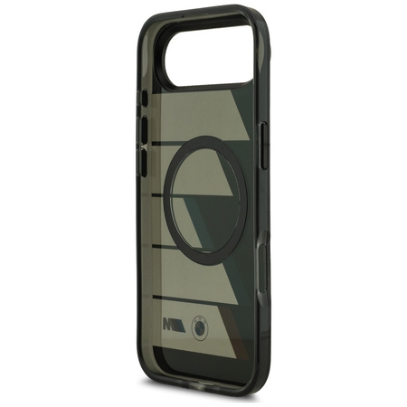 Etui BMW M IML Metal Buttons Tricolor    Lines MagSafe do iPhone Air czarny