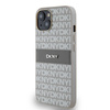 DKNY ETUI HARDCASE DO IPHONE 14 15 136.1 LEATHER MONO STRIPE & METAL LOGO