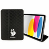 Etui Karl Lagerfeld KLFC11SAKHPCK na iPad 10.9" Folio Magnet Allover Cover - czarne Saffiano Monogram Choupette