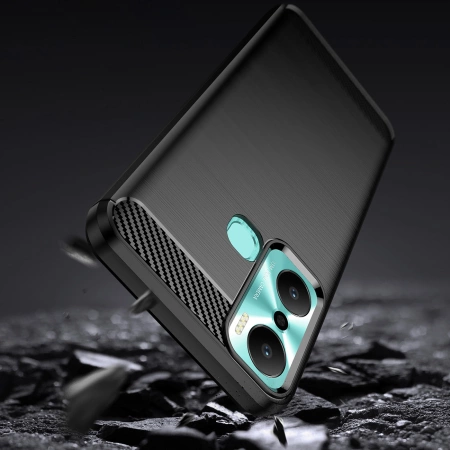HURTEL CASE POKROWIEC CARBON DO INFINIX HOT 20 PLAY ELASTYCZNE ETUI OCHRONA
