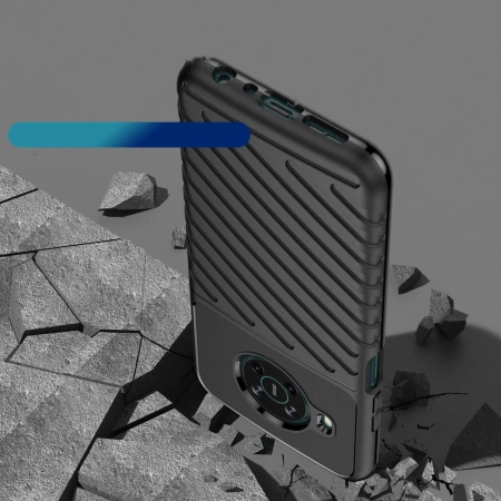 Thunder Case elastyczne pancerne etui pokrowiec Nokia X100 czarny