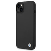 Etui BMW BMHCP14SSILBK na iPhone 14 - czarne Silicone Metal Logo