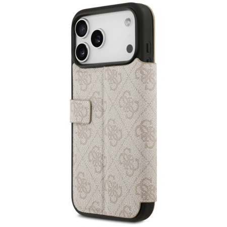 GUESS ETUI BOOK 4G METAL LOGO DO IPHONE 17 PRO MAX ZAMYKANE Z MAGNETYCZNYM