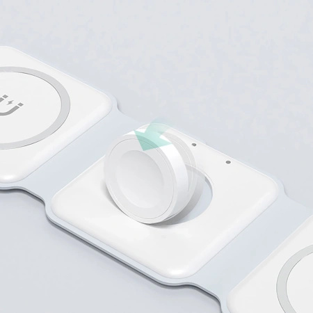DUDAO SZYBKA ŁADOWARKA INDUKCYJNA 3W1 15W KABEL USB-C DO TELEFONU SŁUCHAWEK