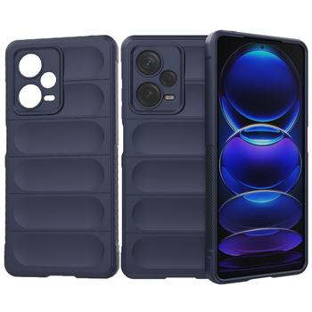 Magic Shield Case etui do Xiaomi Redmi Note 12 Pro+ elastyczny pancerny pokrowiec niebieskie