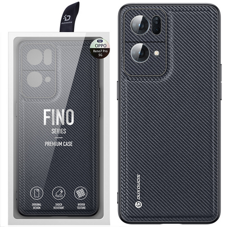 Dux Ducis Fino etui pokrowiec pokryty nylonowym materiałem Oppo Reno7 Pro 5G czarny