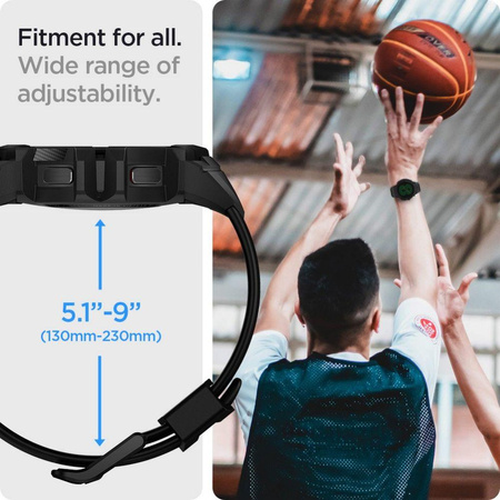 SPIGEN RUGGED ARMOR ”PRO” GALAXY WATCH 4 / 5 (44 MM) CHARCOAL GREY