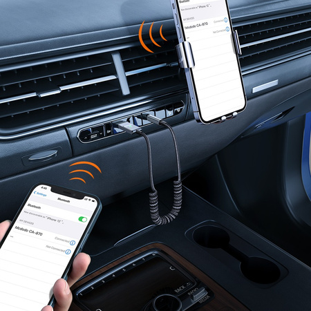 MCDODO TRANSMITER ADAPTER ODBIORNIK AUDIO BLUETOOTH 5.1 AUX DO SAMOCHODU
