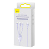 BASEUS KABEL PRZEWÓD 3W1 DO LIGHTNING IPHONE 12 13 14 USB-C MICRO 100W 1.5M