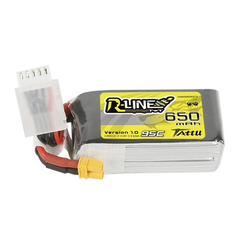 TATTU AKUMULATOR R-LINE 650MAH 14,8V 95C 4S1P XT30 DO MODELI RC 650MAH