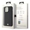 Etui BMW Leather Diamond Pattern na iPhone 15 Pro - czarne