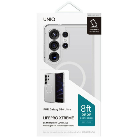 Etui UNIQ LifePro Xtreme do Samsung      Galaxy S26 Ultra Magclick Charging przezroczysty