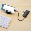 Baseus Lite Series wielofunkcyjny HUB USB Typ C - 2 x USB 3.0 / USB Typ C / HDMI 1,4 / SD/TF czarny (WKQX050001)