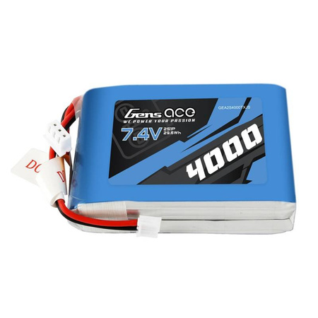 GENS ACE AKUMULATOR LIPO 4000MAH 7.4V 1C DO DRONÓW MODELI RC Z ZŁĄCZE XT60