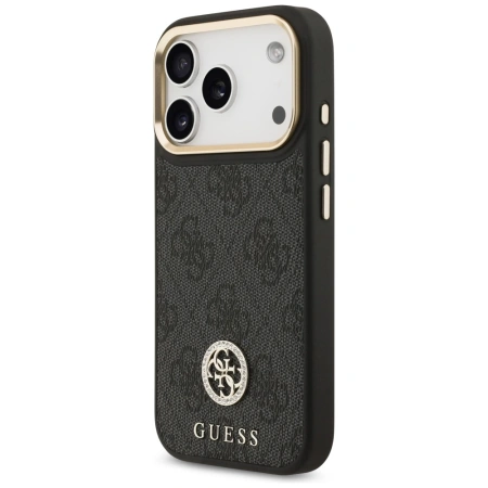 GUESS ETUI 4G STRASS LOGO MAGSAFE DO IPHONE 17 PRO Z LUKSUSOWYM DESIGNEM