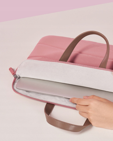 INNOSTYLE DAMSKA TORBA NA LAPTOPA 13 14 WODOODPORNA CARRYLITE SLIM RÓŻOWA