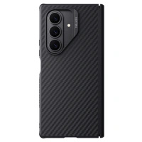 Etui Nillkin Synthetic Fiber Pro Magnetic na Samsung Galaxy Z Fold 7 kompatybilne z MagSafe - czarne