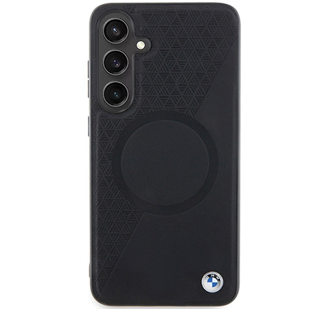 BMW BMHMS24S23RTPK S24 S921 czarny/black hardcase Signature Leather Half Textured & Circle MagSafe