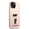 Karl Lagerfeld KLHMP14SSNIKBCP iPhone 14 6,1" hardcase różowy/pink Silicone Ikonik Magsafe
