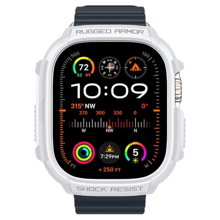 Etui Spigen Rugged Armor na Apple Watch Ultra 1 / 2 (49 mm) - białe