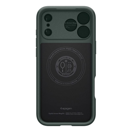 Spigen Optik Armor MagSafe, abyss green - iPhone 17 Pro Max
