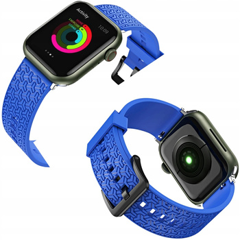 Watch Strap Y pasek do Apple Watch 7 / 6 / 5 / 4 / 3 / 2 / SE (41 / 40 / 38mm) opaska bransoleta do zegarka niebieski