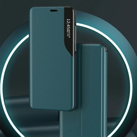 HURTEL ETUI ECO LEATHER VIEW CASE DO IPHONE 13 PRO MAX Z KLAPKĄ I PODSTAWKĄ