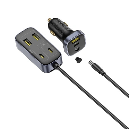 BASEUS ŁADOWARKA SAMOCHODOWA BACKSEATPAL L1 110W 3 X USB-A 3 X USB-C
